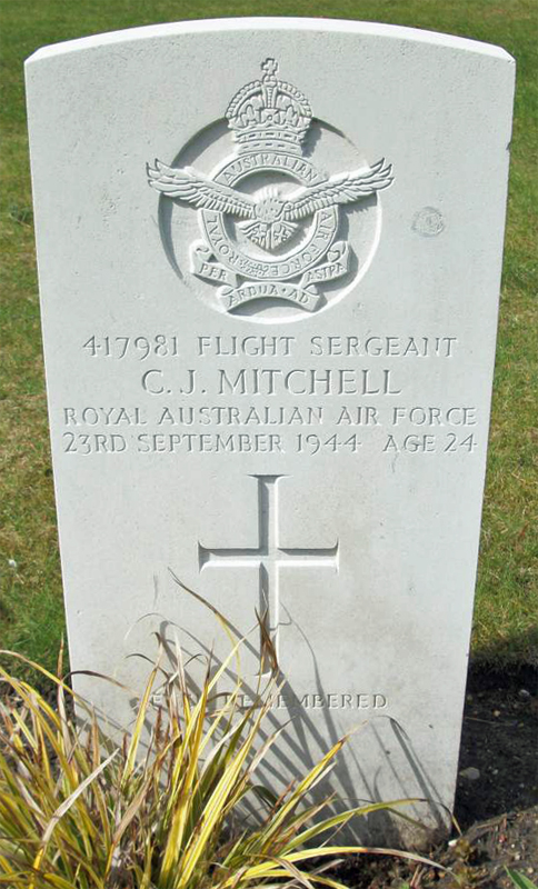 F/Sgt Colin James Mitchell<br /><br /><br />died on active duty - September 23rd, 1944 - 582 Sqdn.